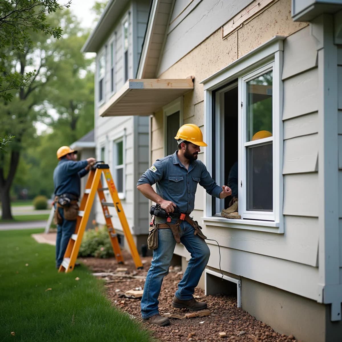 Window Replacement on a Madison-area home by Overcash Siding