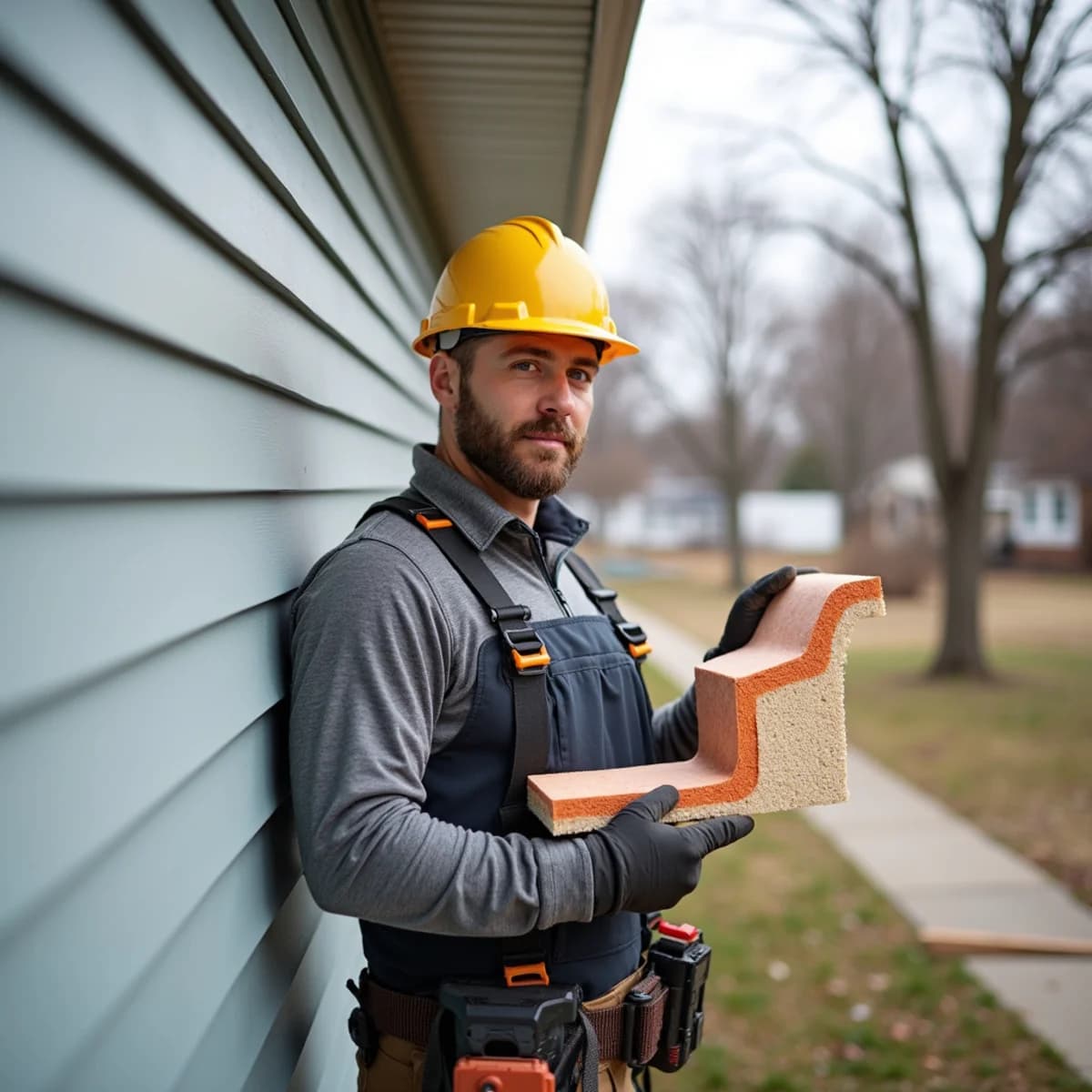 Insulated Siding on a Madison-area home by Overcash Siding