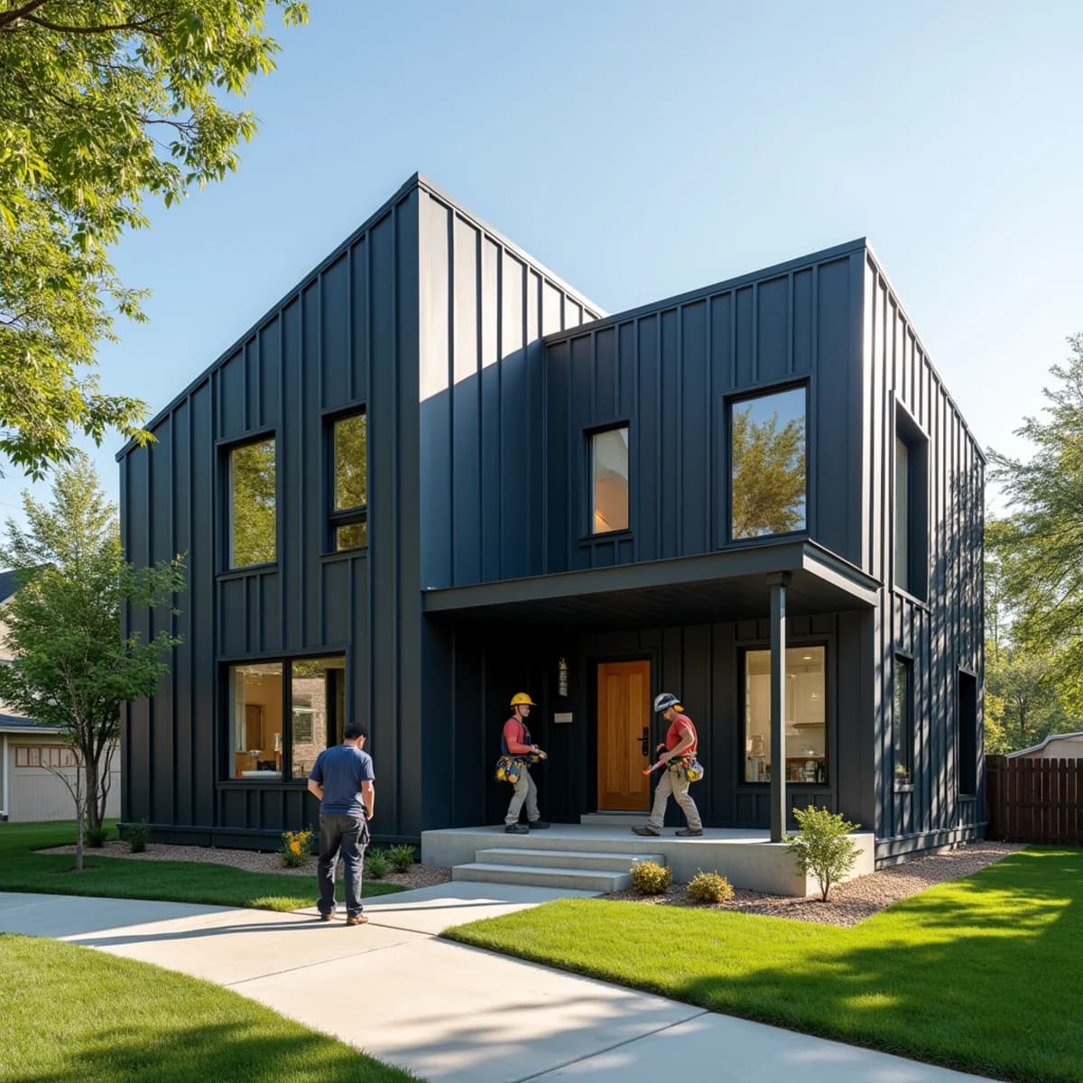 Steel & Metal Siding on a Madison-area home by Overcash Siding