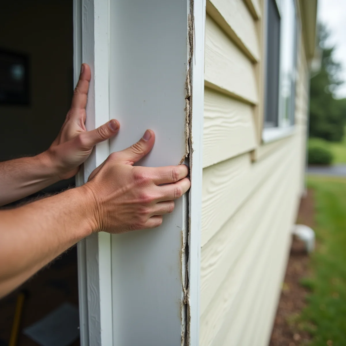 Siding Repair on a Madison-area home by Overcash Siding