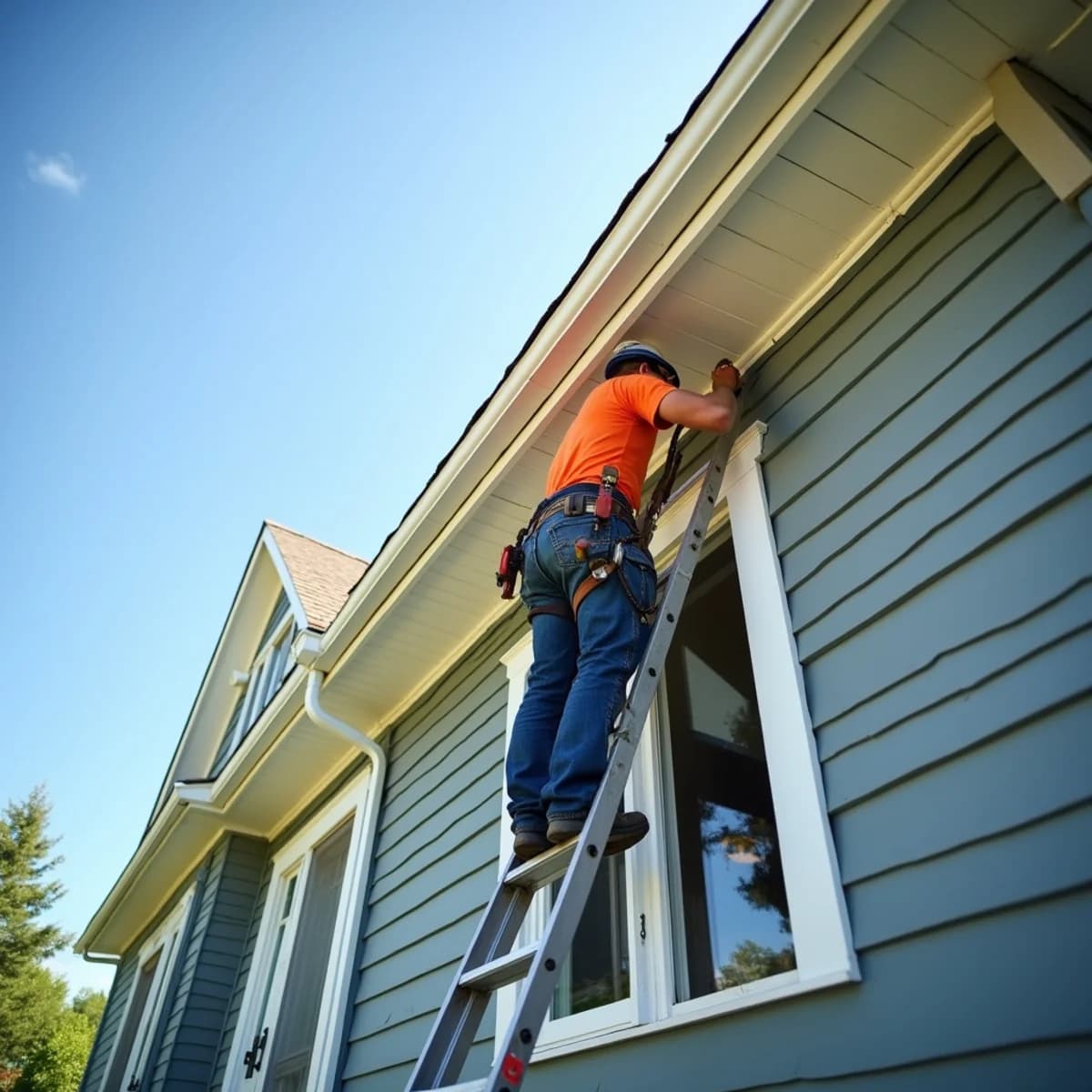 Soffit & Fascia on a Madison-area home by Overcash Siding